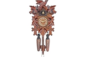 HerrZeit by Adolf Herr Quartz Cuckoo Clock - The Traditional Vine Leaves AH 40/1 QM
