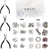 Kit Fabrication Bijoux Pour Débutants - Fournitures Pour Colliers, Bracelets, Fermoirs, Fils, Boîte Complète