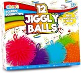 abeec 12 Pack Jiggly Balls – Squishy Sensory Fidget Stress Toys Assorted view 5