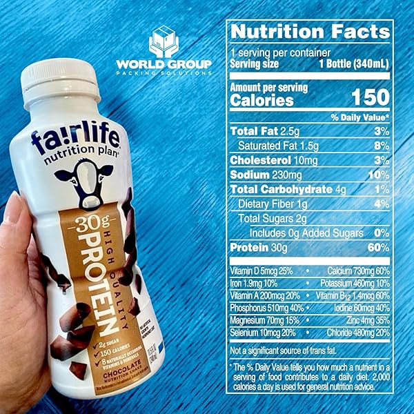 FAIRLIFE NUTRITION PLAN HIGH PROTEIN CHOCOLATE SHAKE, WORLD GROUP PACKING SOLUTIONS, 11.5 FL OZ (PACK OF 12)
