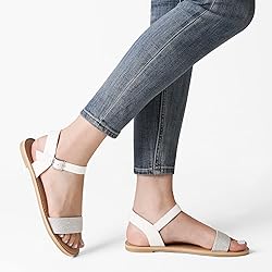 DREAM PAIRS Women's Ankle Strap Flat Sandals Open