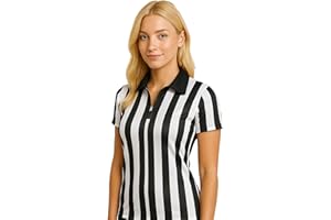 Murray Sporting Goods Women's Collared Referee Shirt | Women's Officials Jersey, Halloween Costume, or Waitress Uniform