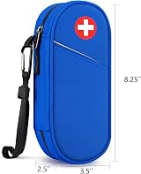 SITHON Medical Carrying Case Insulated Organiser Holds 2 EpiPens Blue view 8
