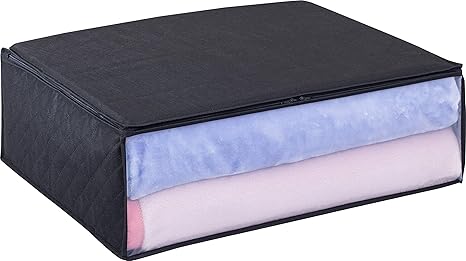 Amazon アストロ 寝具 収納袋 毛布 タオルケット 薄手の掛け布団用 黒 不織布 活性炭消臭 617 51 収納ケース ボックス オンライン通販