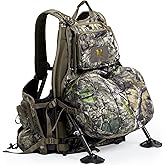 TR Turkey Vest for Hunting with Seat, Hunting Vest with Kick Stand and Game Pouch, for Men Women Camo
