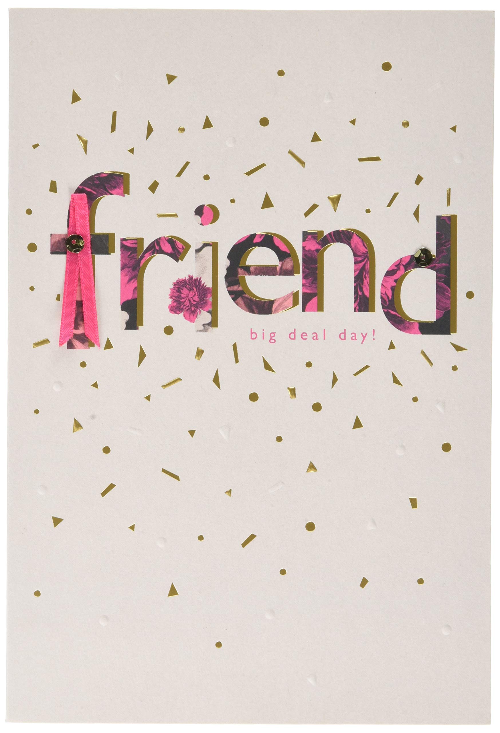 Hallmark Birthday Card for Friend - Contemporary Text Based Design