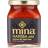 Mina Mild Harissa Sauce, Mild Sauce Crafted with Fresh Red Peppers Instantly Transforms Any Plate with the Lively Flavors of
