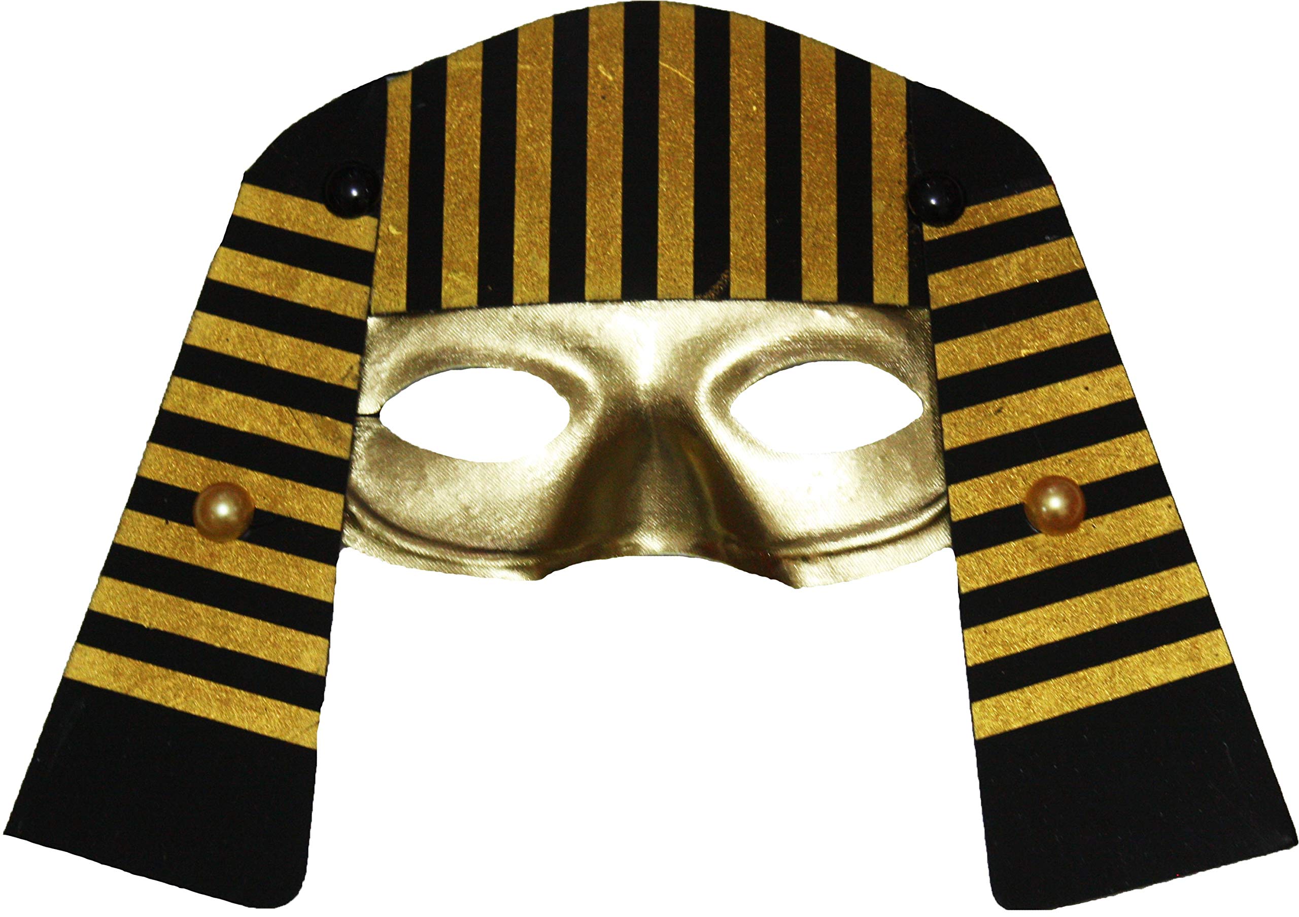 Petitebelle Egypt Pharaoh Mask Dress Up Costume (One Size, Gold)