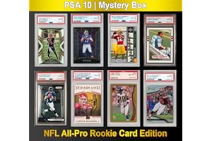 HOFSM.COM HALL OF FAME SPORTS MEMORABILIA PSA 10 Graded NFL All-PRO Football Rookie Card Mystery Box