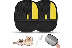 SAWMONG Pet Hair Removal Glove, 2Pcs Cat & Dog Reusable Pet Hair Remover Gloves 2025 New Upgrade, Grooming Pet Hair Remover Tool
