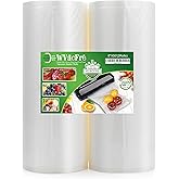 WVacFre 2Pack 8X50 Vacuum Sealer Freezer Storage Machine Bags Rolls for Food Saver