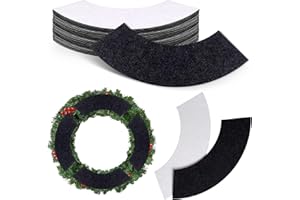 16 Pcs Wreath Protector Pad Christmas Felt Adhesive Non Slip Door Protector Garland Wreath Backing Padding Prevent Decorative