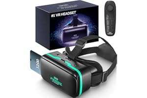 FEEBZ 3D VR Headset for Kids 2.0 + Android Remote - for iPhone & Android Phones | with 3D VR Videos & Apps Links | Virtual Re