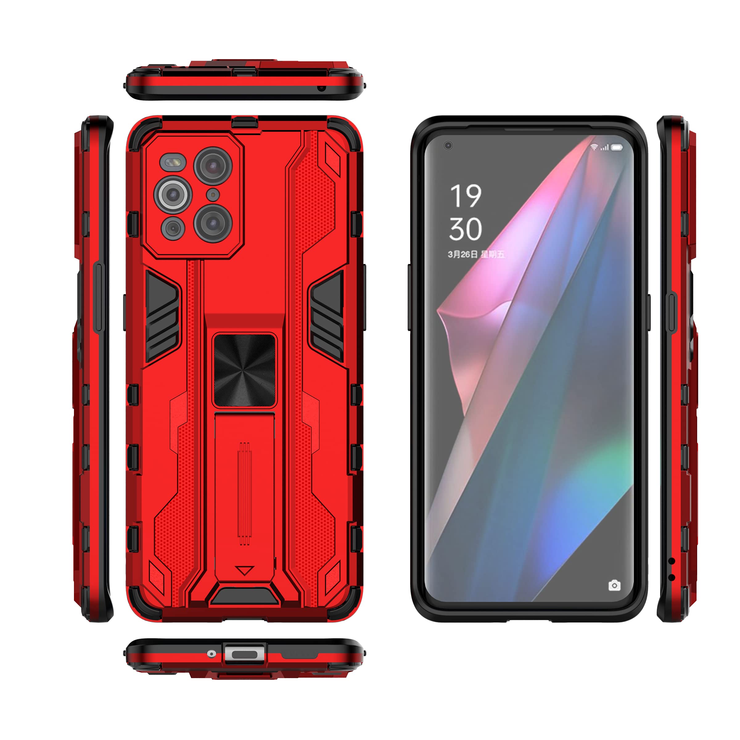 Compatible with Oppo Find X3 5G Case,Built-in