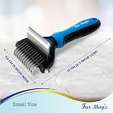Fur Magic Deshedding Dematting Tool 2-in-1 Dual-Sided Grooming Brush view 6