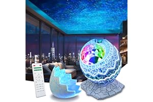 Rossetta Star Projector, Galaxy Projector LED Lights for Bedroom, Remote Control & White Noise Bluetooth Speaker, Night Light for Kids Room, Adults Home Theater, Christmas, Party, Bedroom Decor