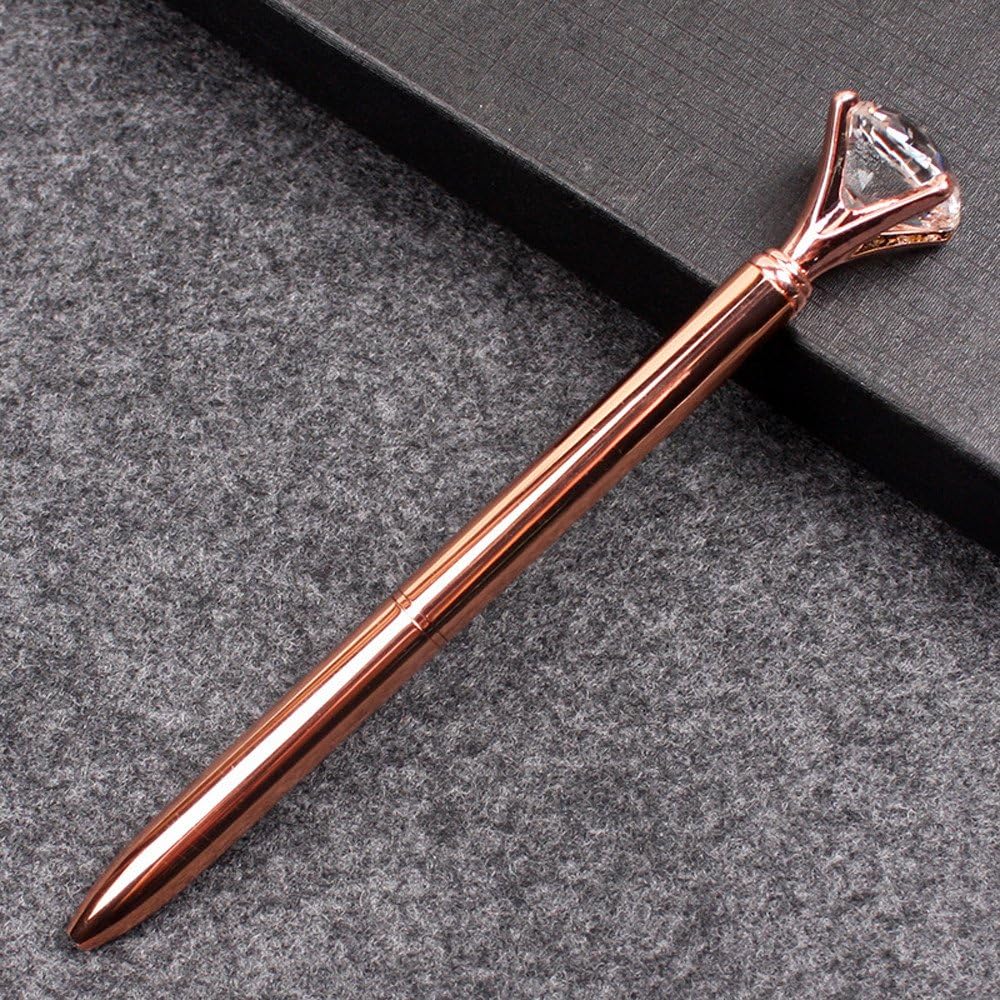 jieGREAT Clearance, Cute Ballpoint Pen Crystal Fashion Girl 19 Carat Of Diamond Big Metal Pen School
