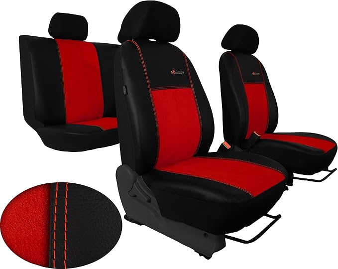 Nissan Qashqai Seat Covers Exclusive in Eco Leather Seat with Alcantara Seat Amazon.co.uk Car