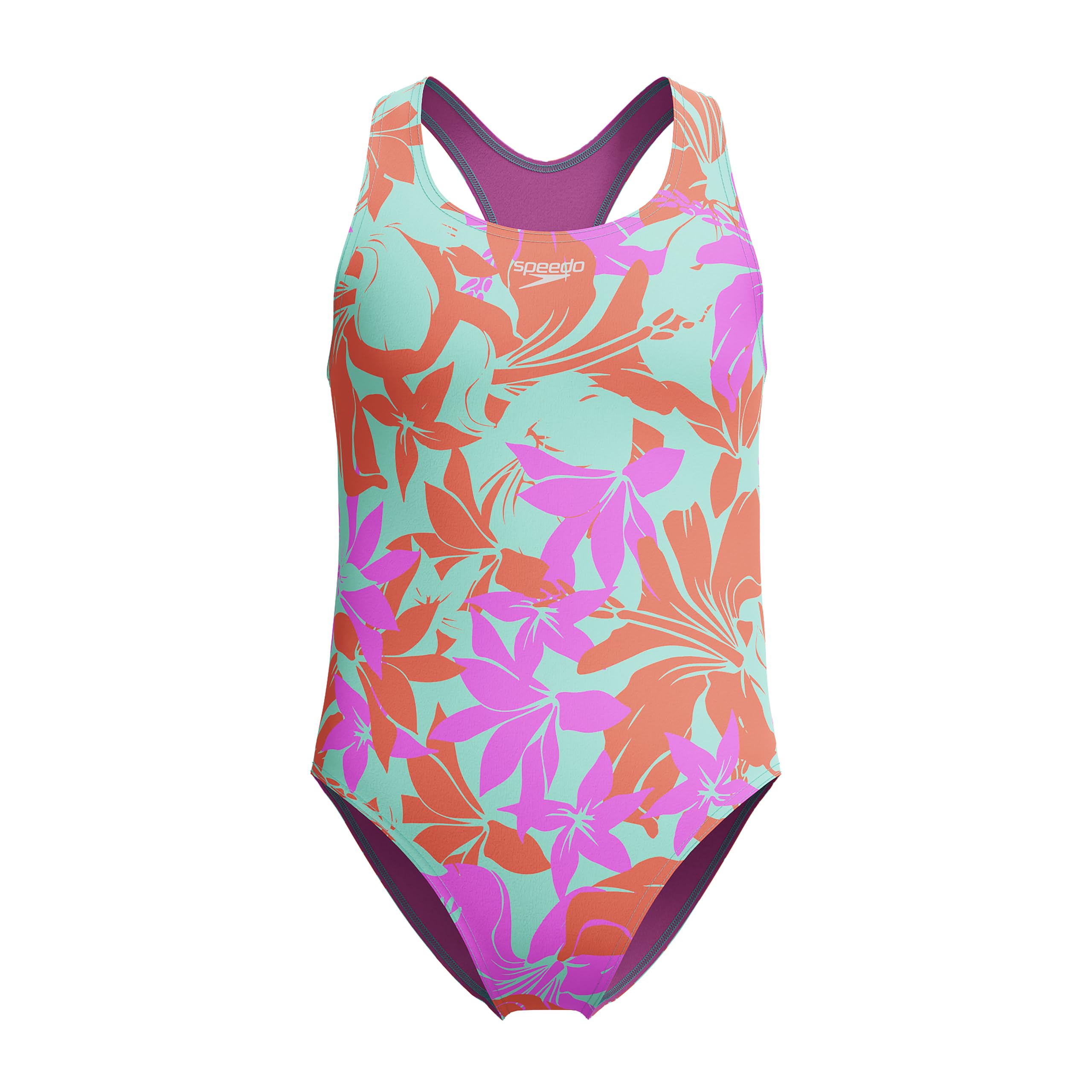 Photo 1 of Speedo Girl's Swimsuit One Piece Closed Racerback 8