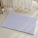TYUU Waffle Bath Mat, Boho Bathroom Rugs Non Slip
