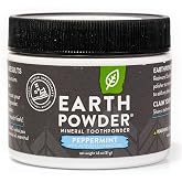 Redmond Earthpowder, All Natural Tooth and Gum Powder Bentonite Clay (Peppermint Charcoal)