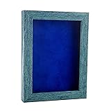 24x36 Shadow Box Frame Blue Wood | with a 1" Usable