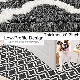 SHACOS Black Runner Rug 50 x 150 cm Non Slip Washable Hallway Rug view 3