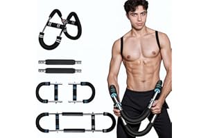 PRUINKLE Adjustable Power Twister Bar: Arm and Chest Muscle Trainer, Gorilla Bar for Chest Workout, Arm Twister Exerciser, Chest Clip Muscle Trainer, Home Fitness Equipment