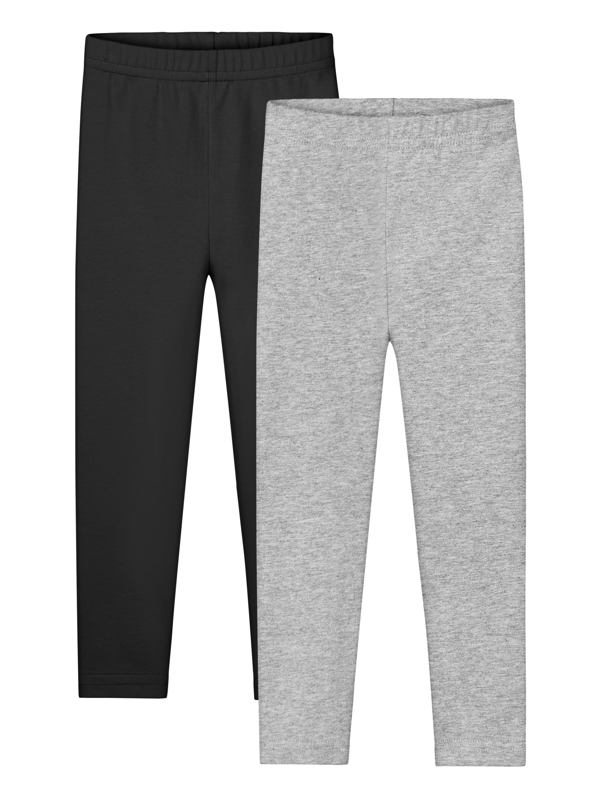 Photo 1 of ***Only 1, Missing Grey***
Resinta Toddler and Baby Girls Leggings Pants Full Length Cotton Basic Leggings Multipack Stretchy Soft Tights Pants Black,Heather Grey, 12-18M