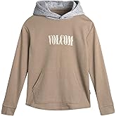 Volcom Boys Hoodie Tee - Stone Dyed Striped and Henley Hooded Long Sleeve Shirts - Comfortable Casual Hoodies for Boys (8-16)