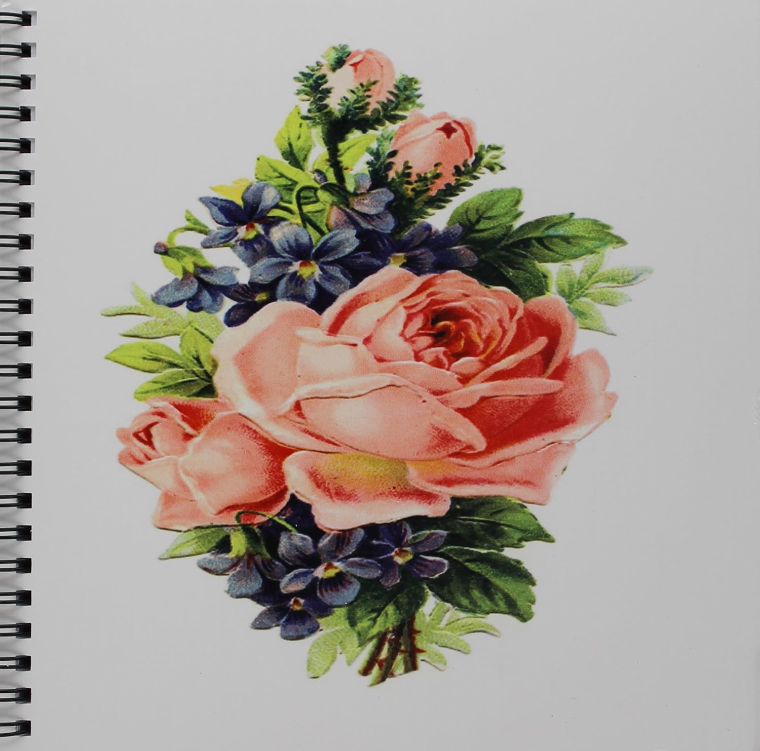 Amazon Com 3drose Db 80421 1 Victorian Image Of Roses N Violets Drawing Book 8 By 8 Inch Arts Crafts Sewing