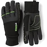 Hestra Fleece Gloves: Epislon Cold Weather Winter Gloves, Black, 8