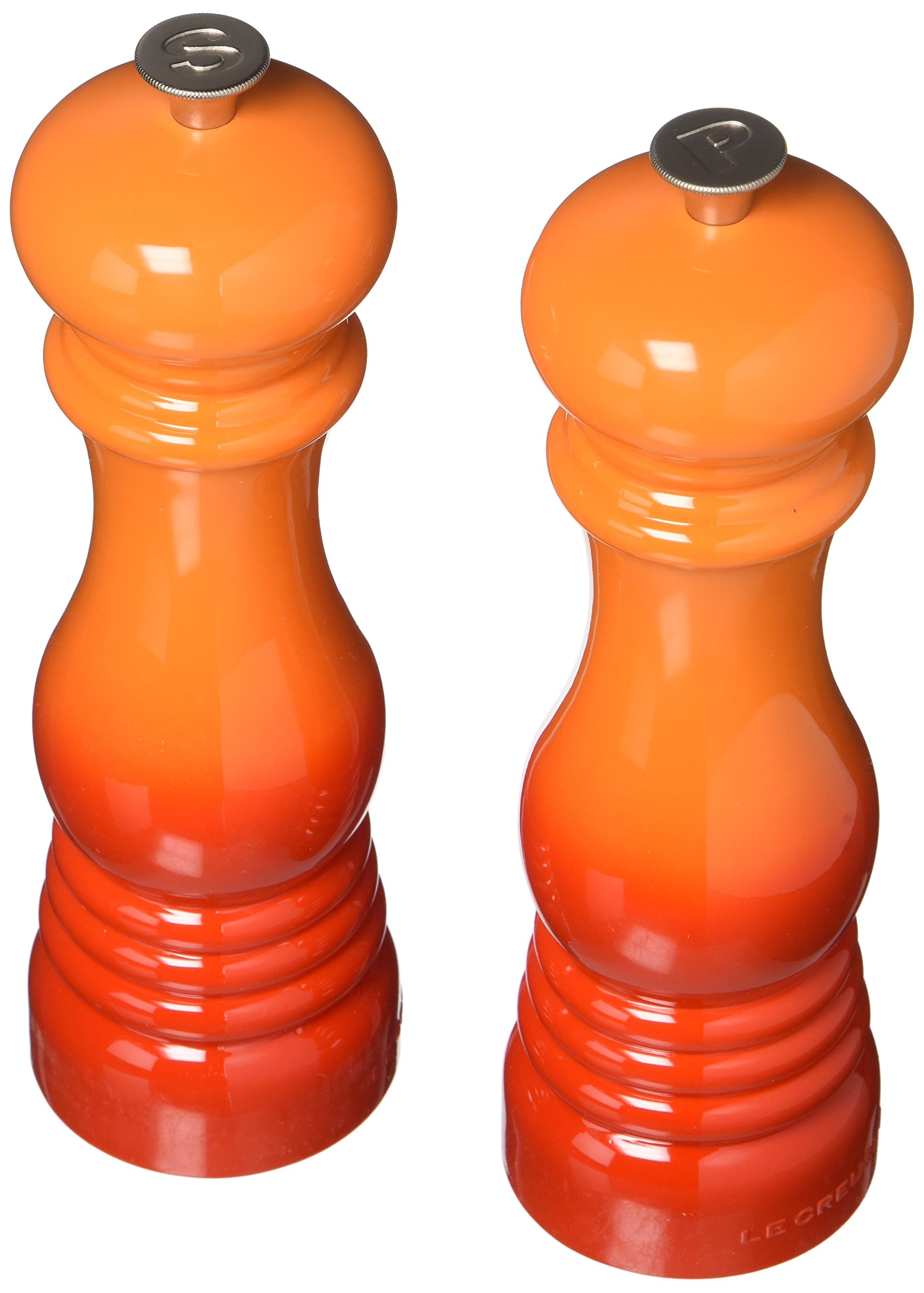 Le Creuset MG6102 Salt and Pepper Mill Set 8Inch, Flame 630870125710