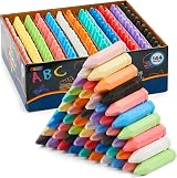 JOYIN Washable Cone Shaped Jumbo Colored Chalk Set 144 Pieces 12 Colors