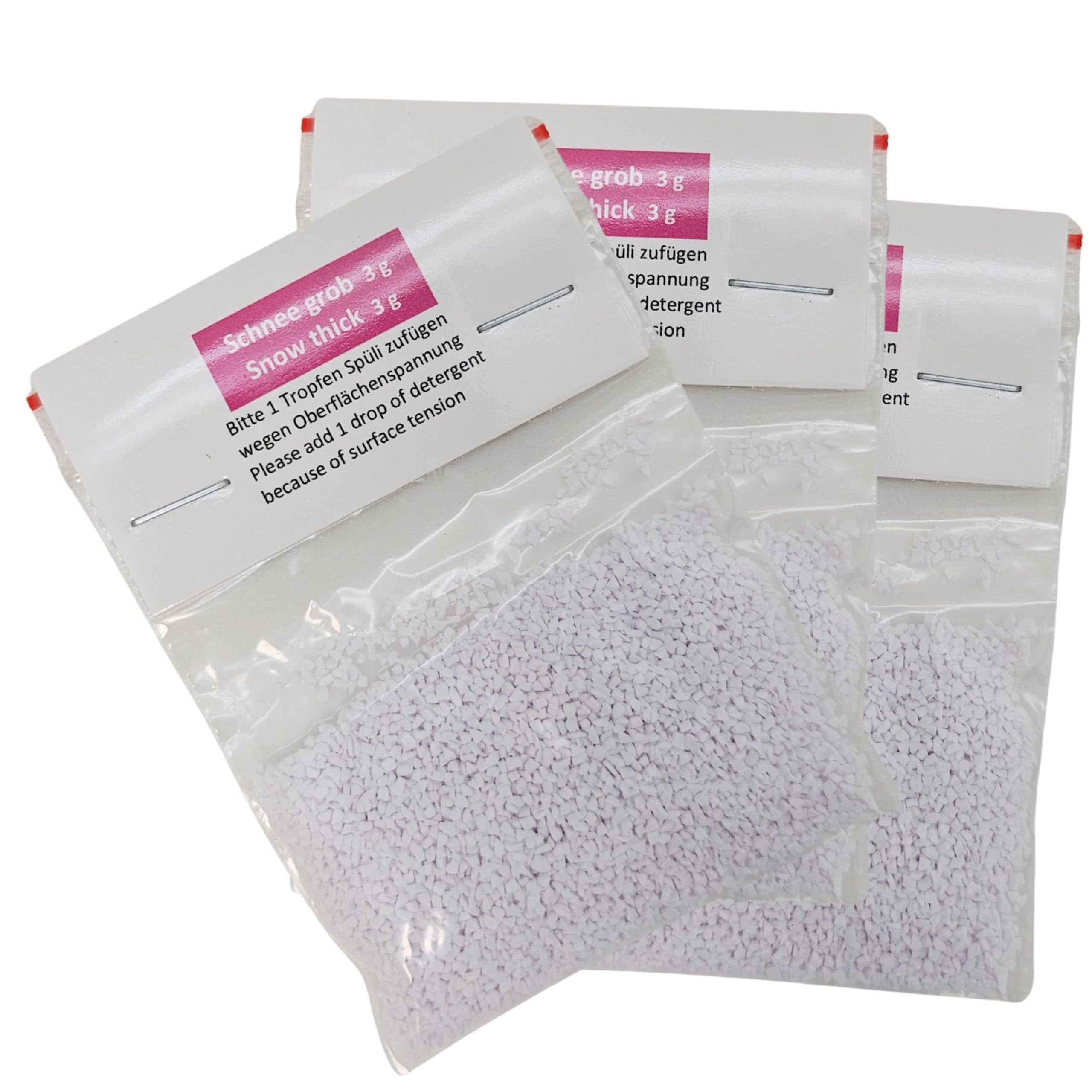 SNOWGLOBE for you - DO IT YOURSELF 40023 3 x Coarse Snow Globe for Crafts