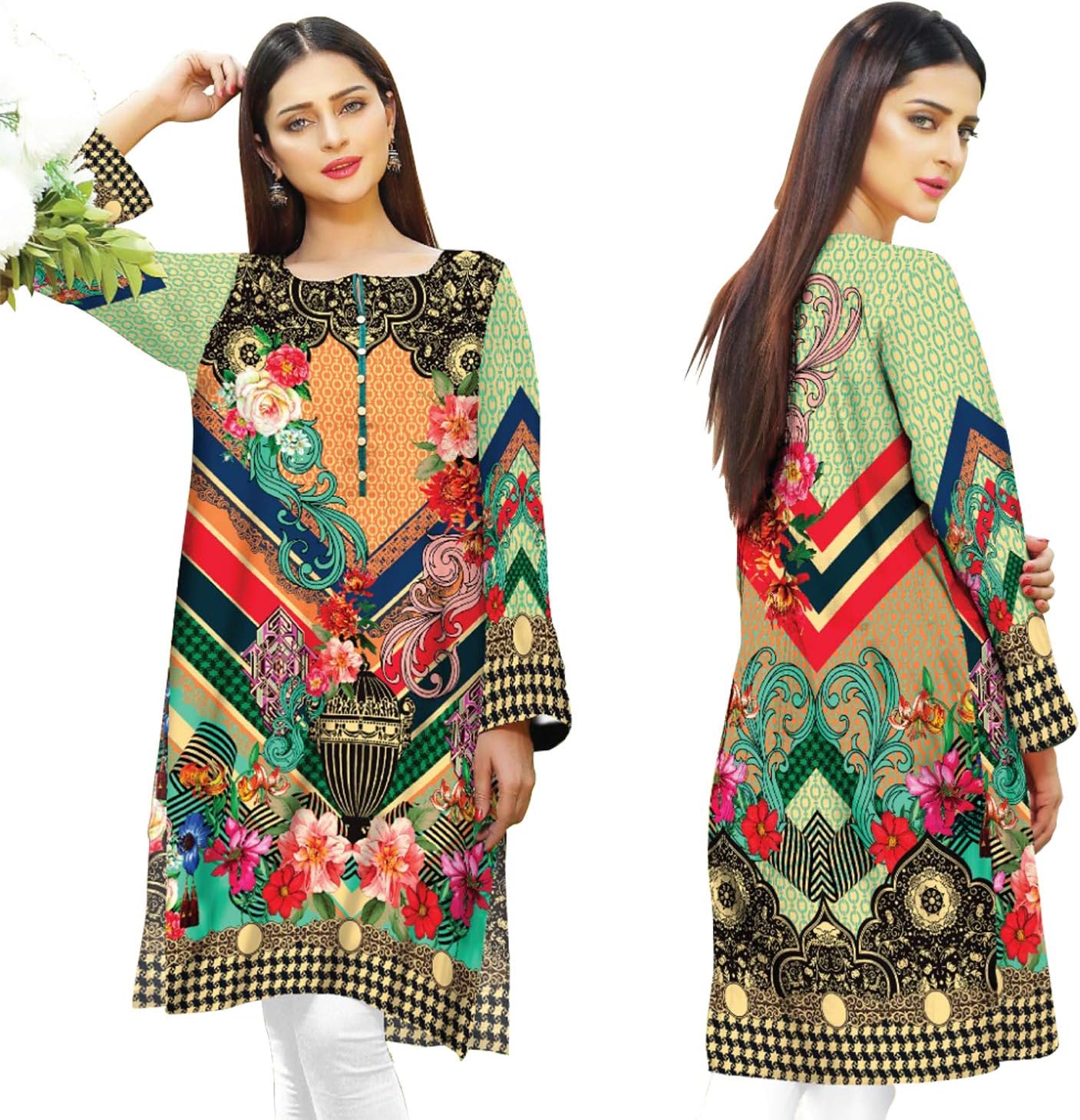 Indian Tunic Tops Cotton Kurti for Women