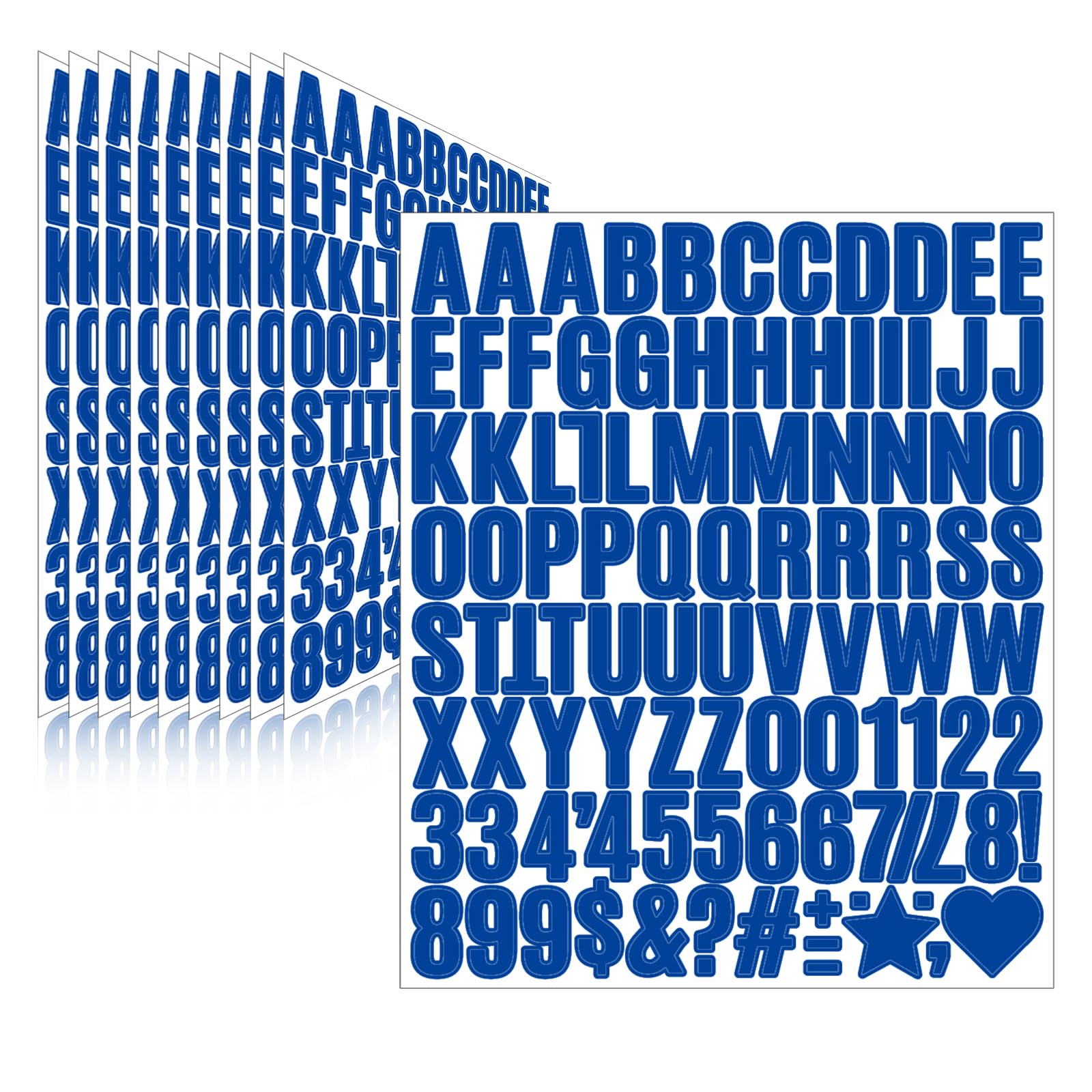 Llewyn 970 Pcs 10 Sheets Letter Stickers,Self