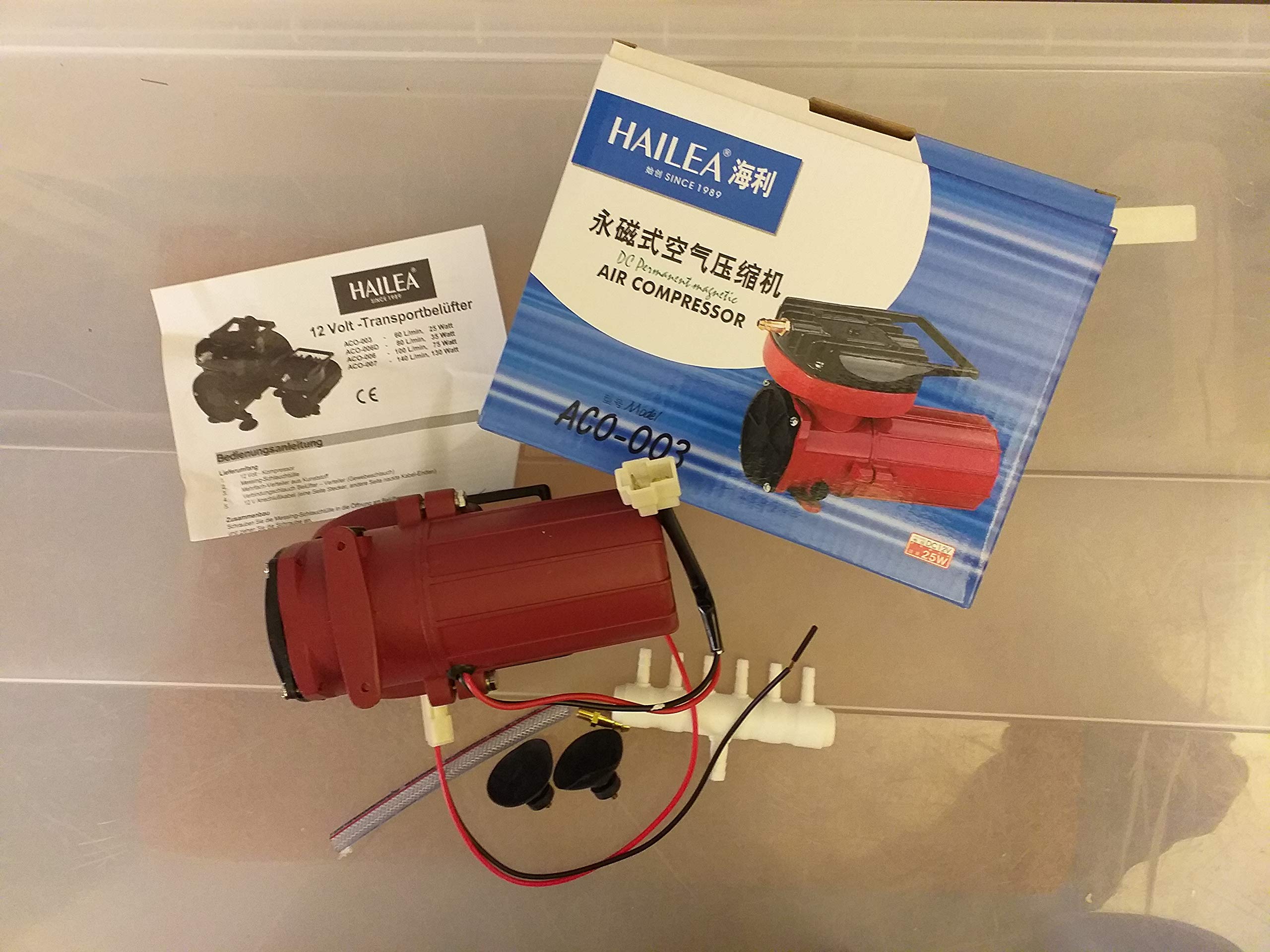 Hailea Transport Aerator 12V, ACO-003, Oxygen Pump