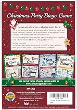 eDigital Creations Christmas Party Bingo Game Fun Family Friends Office Pub view 3
