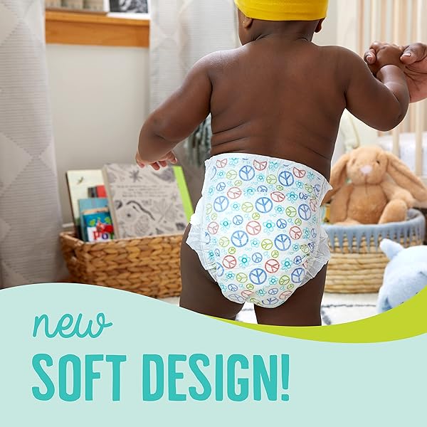 SEVENTH GENERATION BABY DIAPERS SIZE 1 SENSITIVE PROTECTION FREE & CLEAR SIZE 1, 80 COUNT (PACK OF 1)
