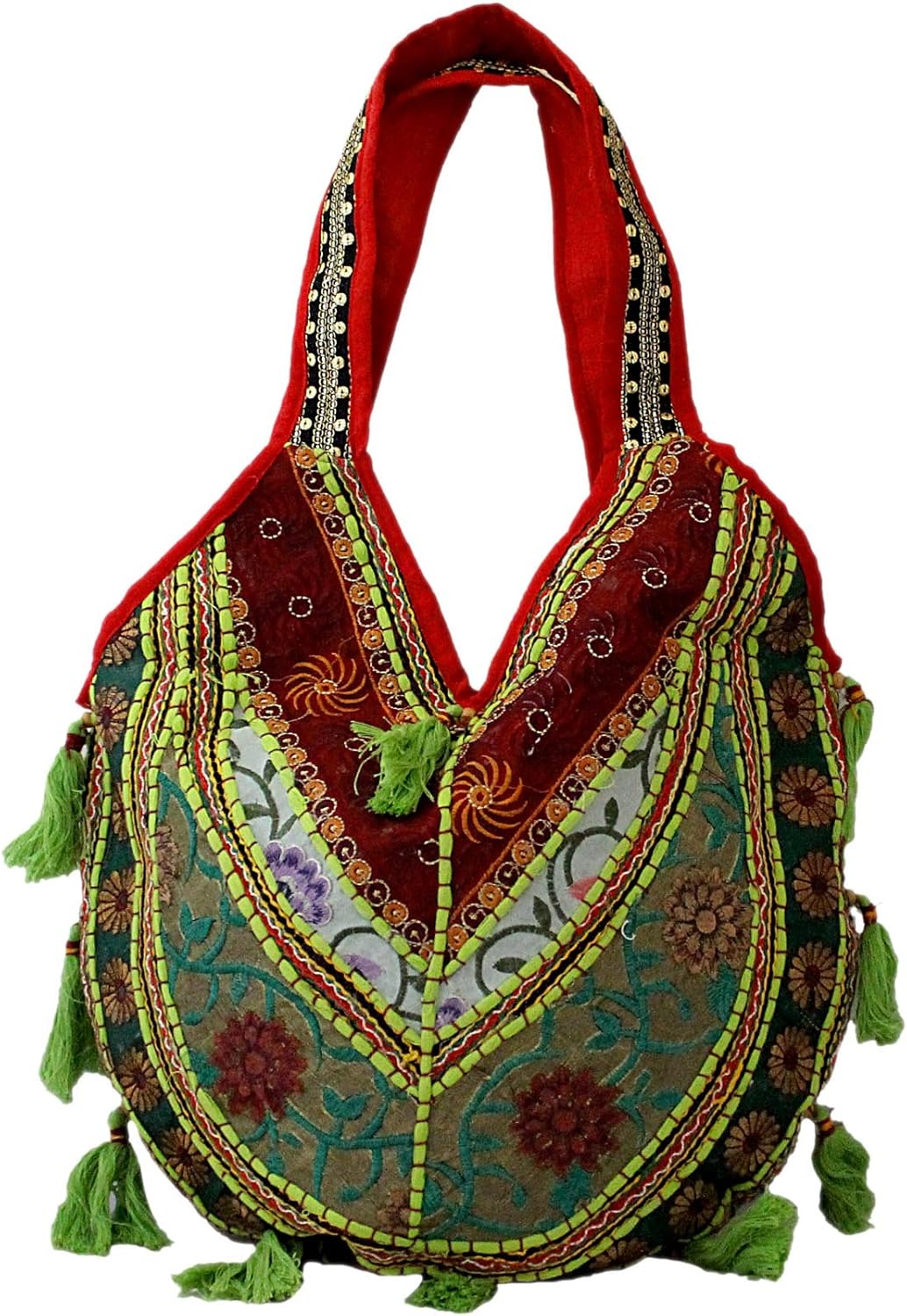 Trendy Multicolor Cotton Handmade Eco Friendly Jhola Bag Amazon.co.uk Clothing