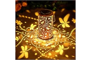 EZTZEN Christmas Gifts for Women Dragonfly Solar Lanterns Outdoor Waterproof Hanging Solar Lights Dragonfly Gifts for Women Men Metal Decorative LED Lanterns for Garden Decor,Yard,Patio,Lawn,Tabletop,Pathway
