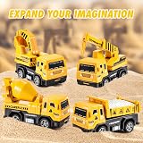 EUTOYZ 5 in 1 Construction Toy Cars Set for 1-6 Years Boys view 5
