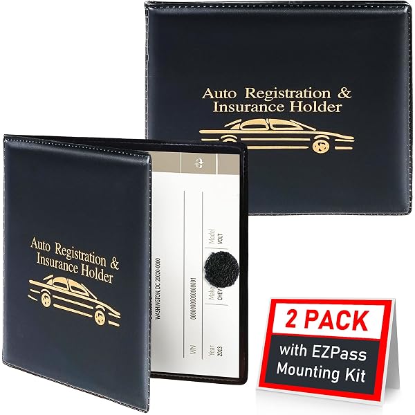 Honda CR-V Car Auto Insurance Registration Black PVC Document Holder Honda CR-V Car Auto Insurance Registration Black PVC Document Holder