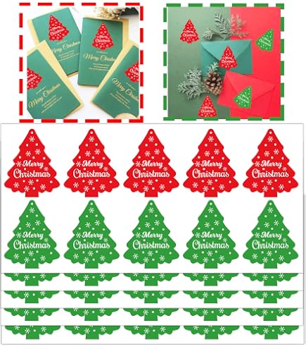 504-Piece Christmas Stickers - 2 Inch Round Holiday Envelope Seals & Labels