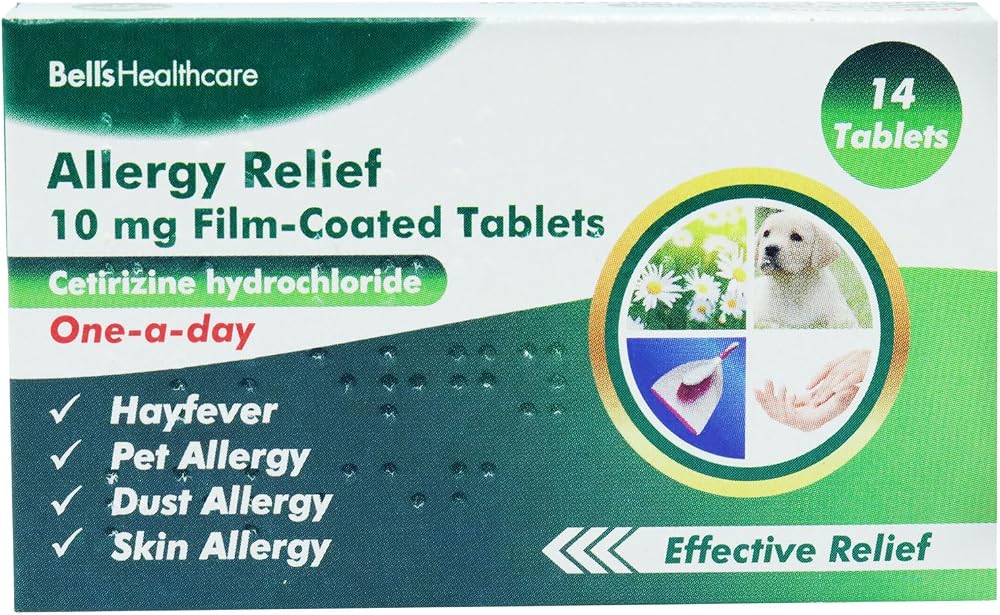 Bells Cetirizine Hayfever Allergy Tablets 30 x 3 Months Supply 6 Packets