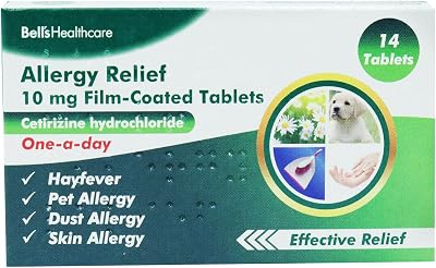 Bells Cetirizine Hayfever Allergy Tablets 30 x 3 Months Supply 6 Packets