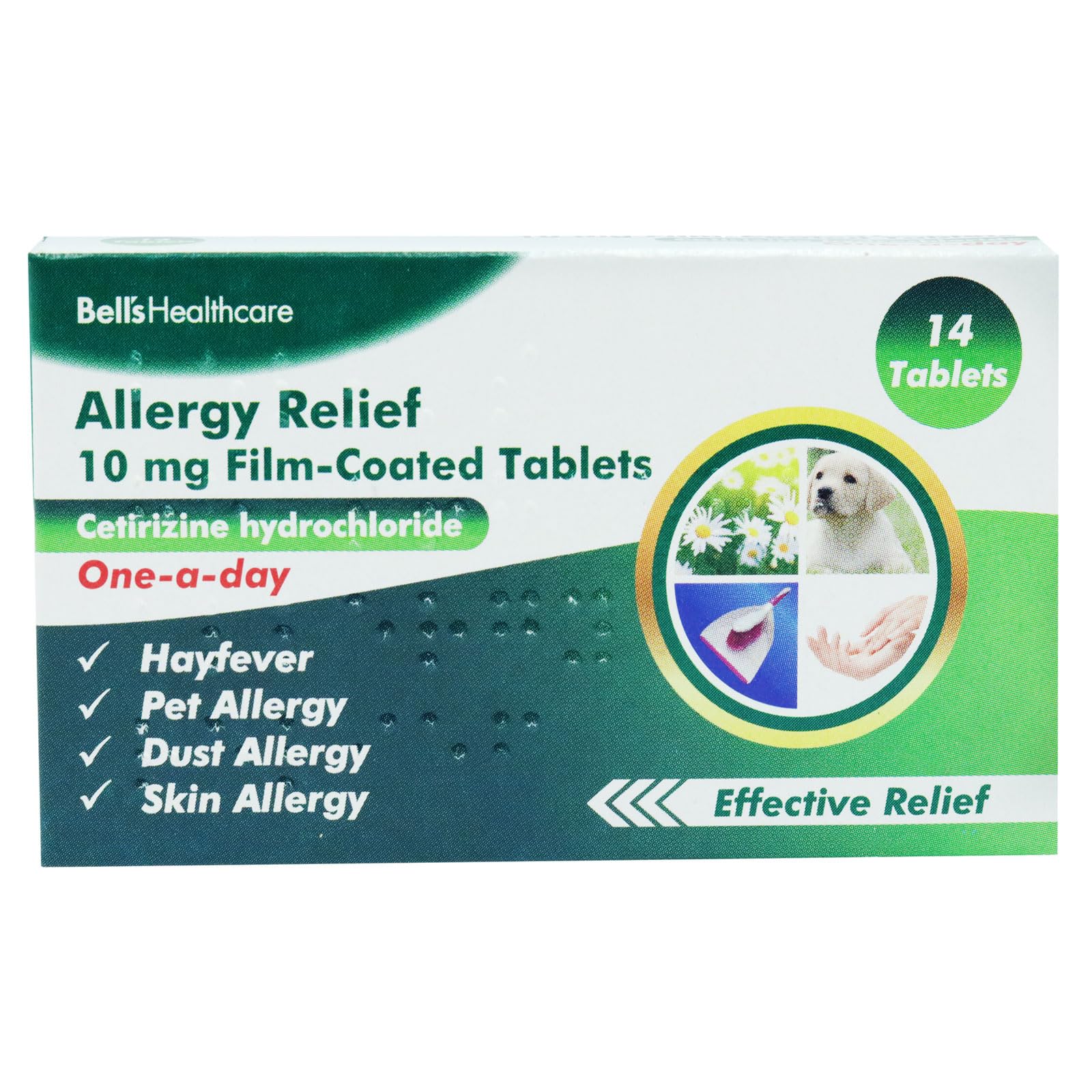 3 Months Supply Bells Healthcare Cetirizine Hayfever Allergy Tablets 30 x 3