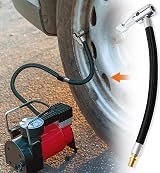 Yoicn Lth 30cm Tyre Pump Hose with Valve Adaptors Universal Schrader view 7