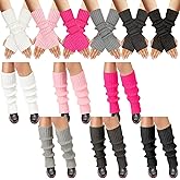 Tivi Tovo 12 Pairs Kawaii Arm Warmers and Leg Warmers Y2k Japanese Style for Women Girls Lolita Cute Costume School
